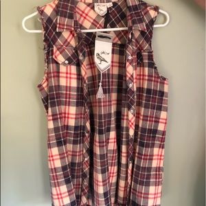 Flannel vest
